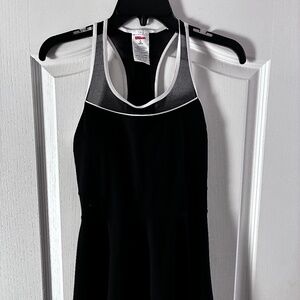 Wilson Perforated Tour Tennis Dress in Black, Small